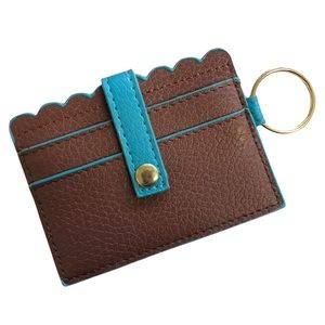 🆕4-Slot Key Chain Wallet with Snap Flap Closure